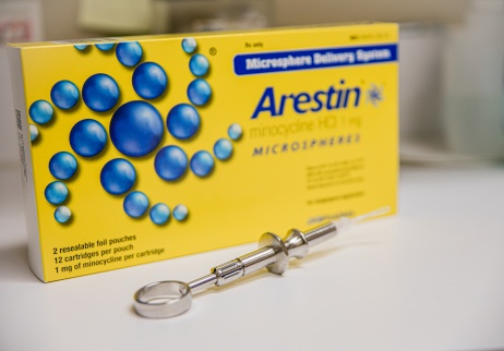 Arestin antibiotics for gum disease treatment